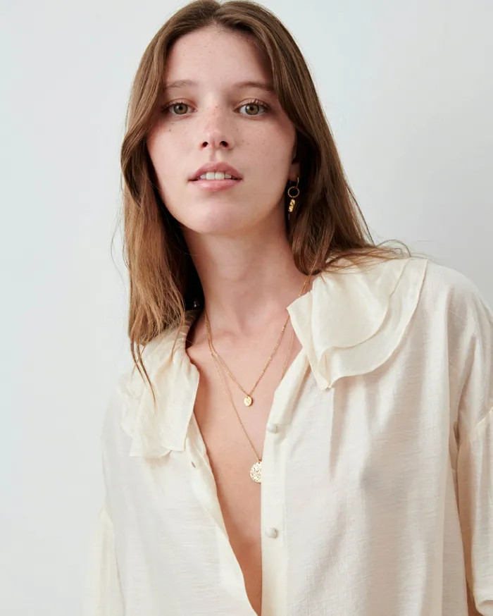 Sessn Womens Shirts And Blouses Bloem Antic White For Sale