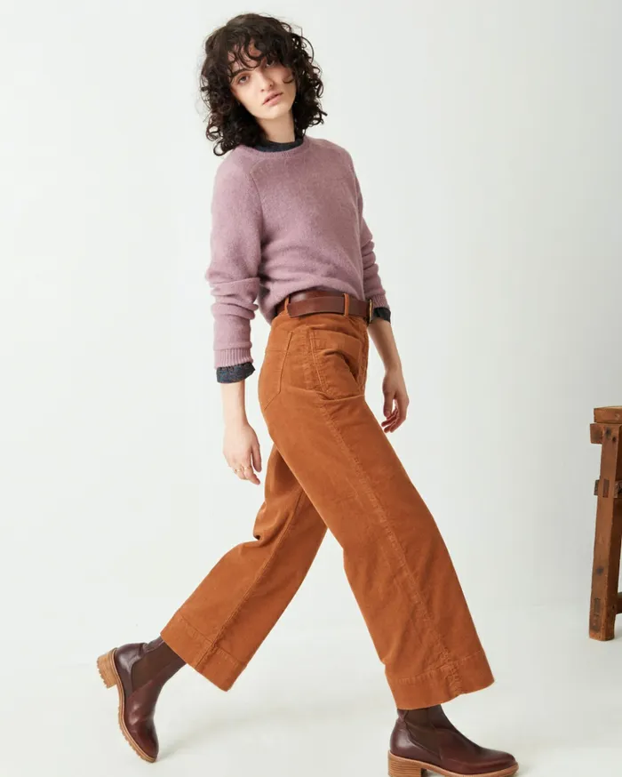 Sessn Womens Trousers Hudson street Fox