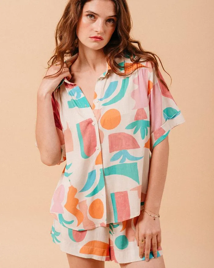 SHIRT BEIGE MOMENT Shop Grace and Mila Shortsleeves Shirts