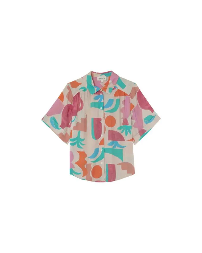 SHIRT BEIGE MOMENT Shop Grace and Mila Shortsleeves Shirts