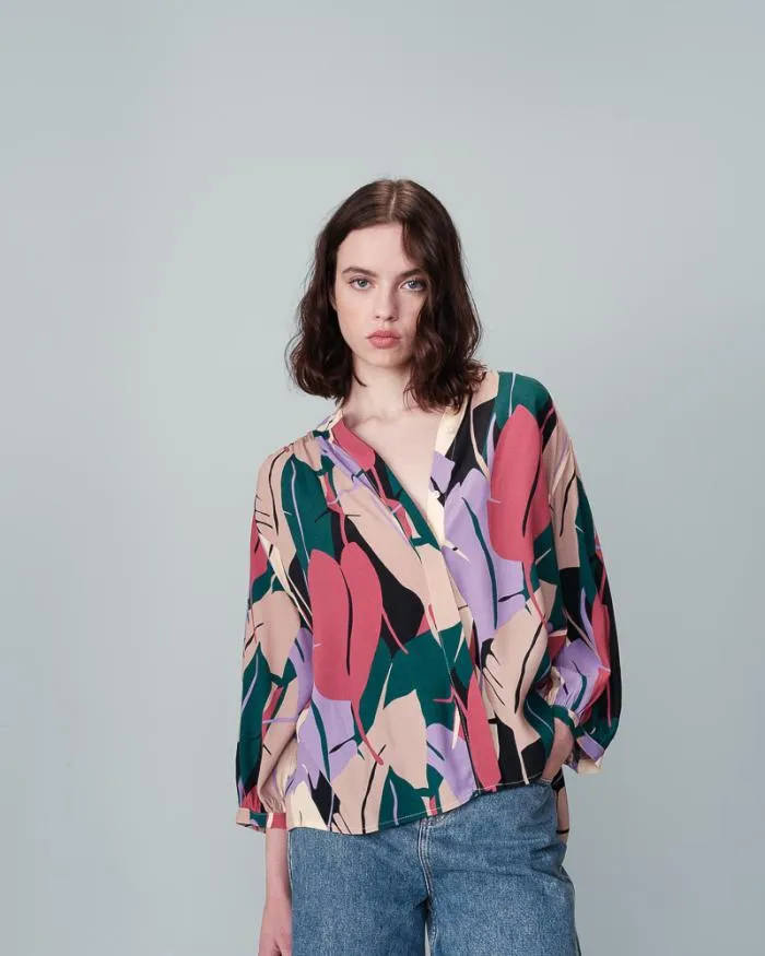 SHIRT MULTICO NYMPHEA Shop Grace and Mila Patterned Blouses
