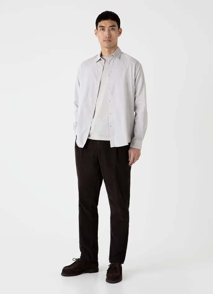 Shirts Fine Cord Shirt Putty ussunspel Men Shirts Fine Cord Shirt Putty ussunspel Men