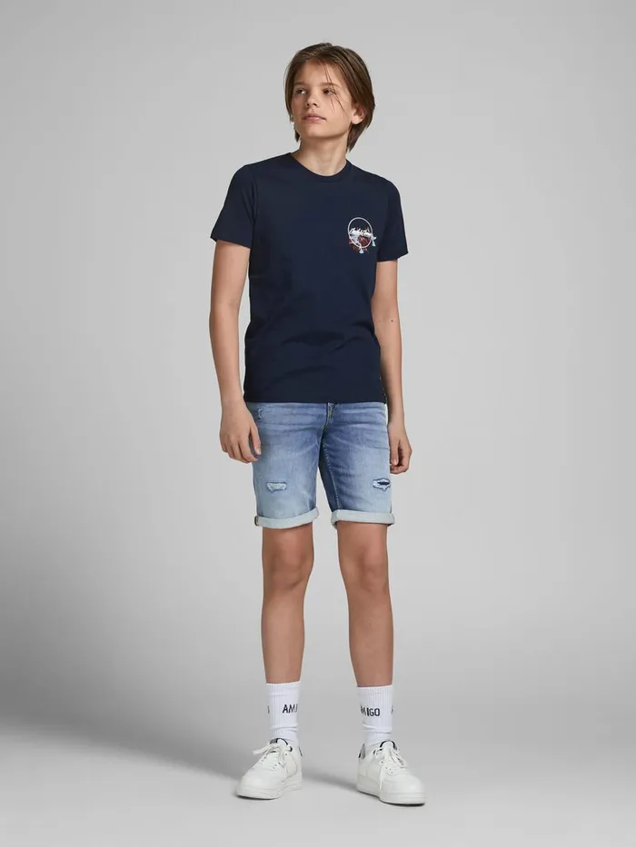 Shirts JACK and JONES Junior BOYS RICK ICON DENIM SHORTS Blue Blue Denim Online