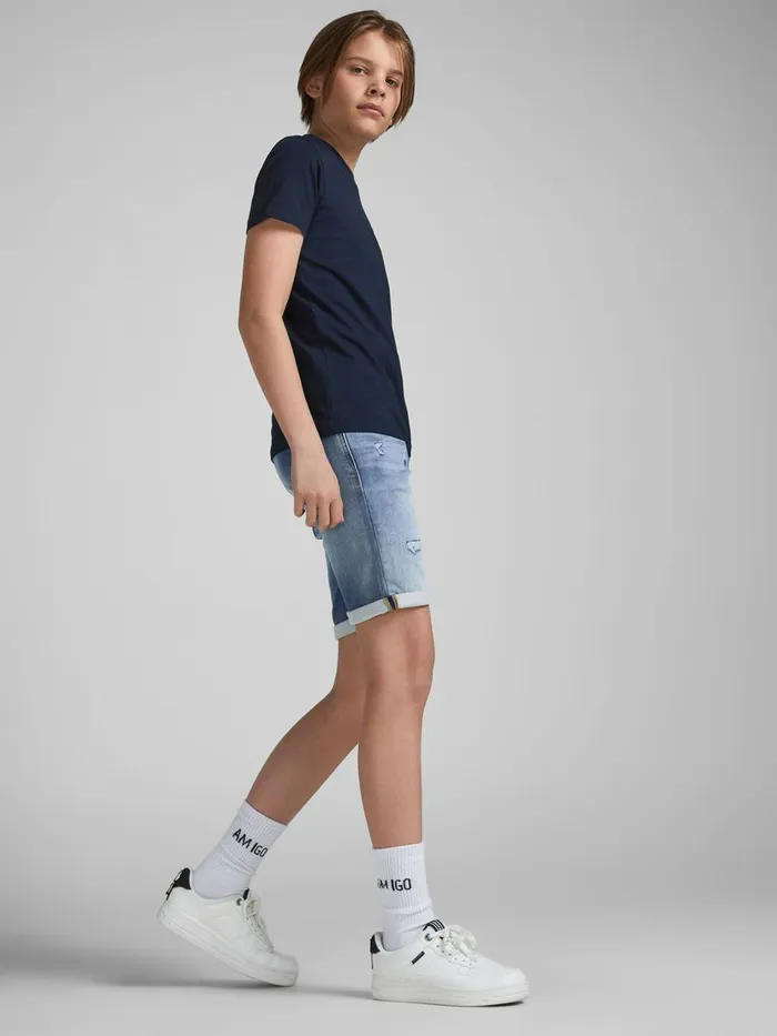 Shirts JACK and JONES Junior BOYS RICK ICON DENIM SHORTS Blue Blue Denim Online