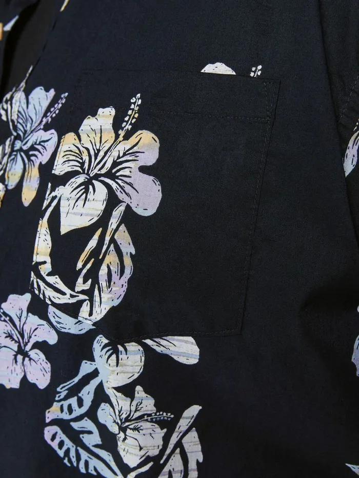Shirts JACK and JONES Mens FLORAL PLUS SIZE SHORT SLEEVED SHIRT Blue Dark Navy Online