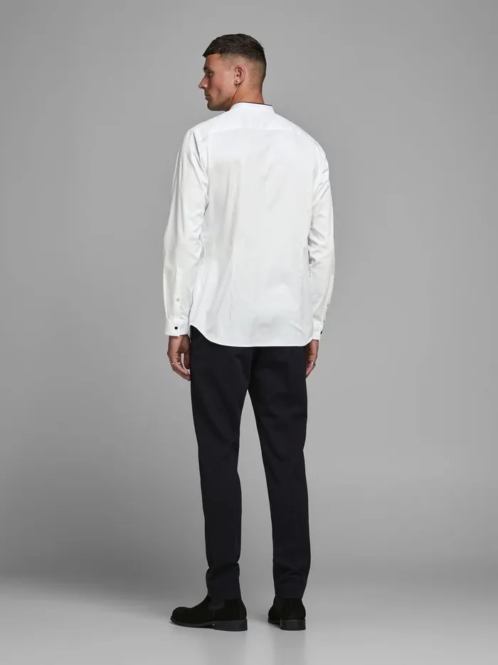 Shirts JACK and JONES Mens TUXEDO SHIRT White White Gift Ideas