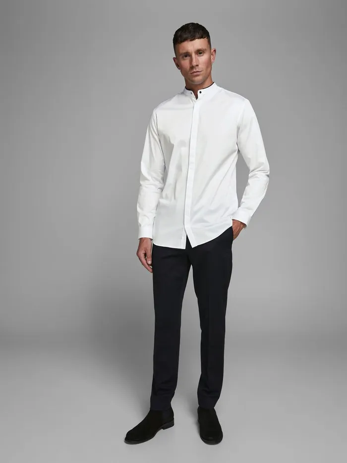 Shirts JACK and JONES Mens TUXEDO SHIRT White White Gift Ideas