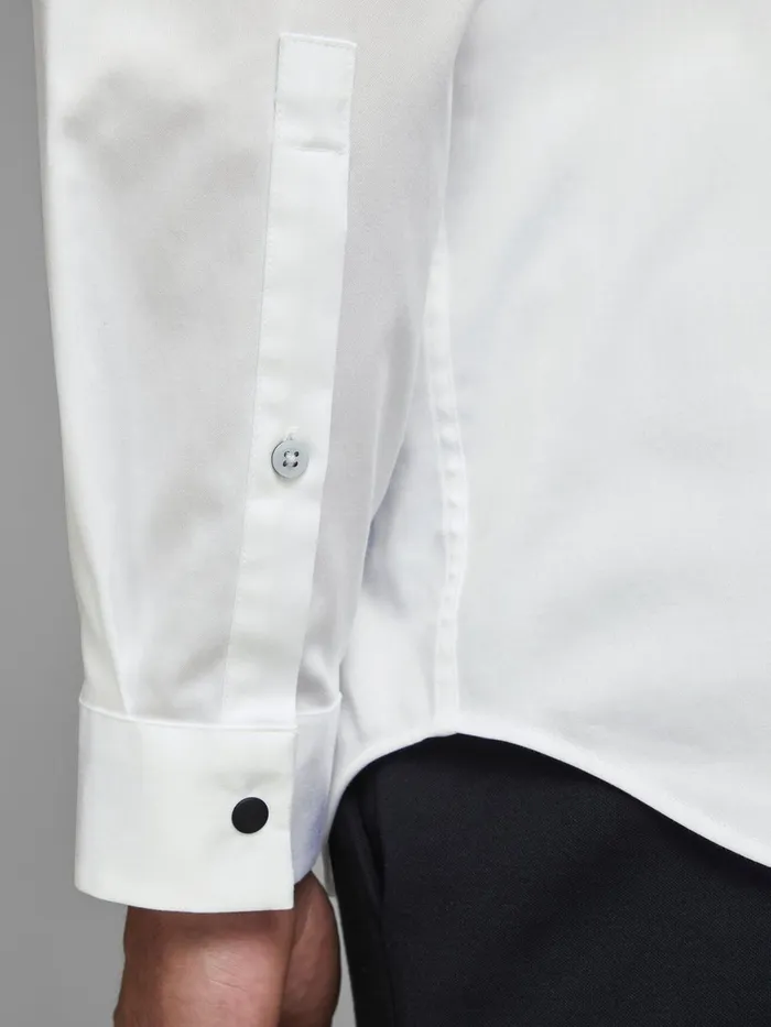 Shirts JACK and JONES Mens TUXEDO SHIRT White White Gift Ideas