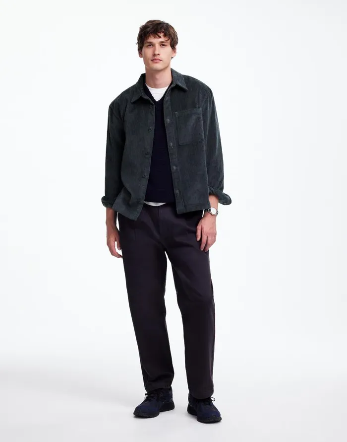Shirts Men Madewell Corduroy ShirtJacket Midnight Forest