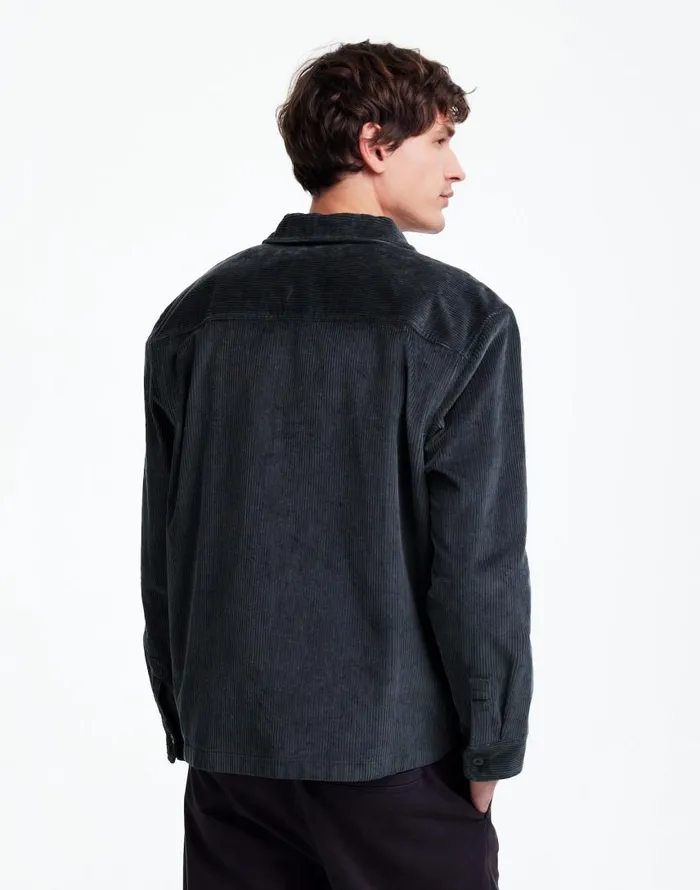 Shirts Men Madewell Corduroy ShirtJacket Midnight Forest