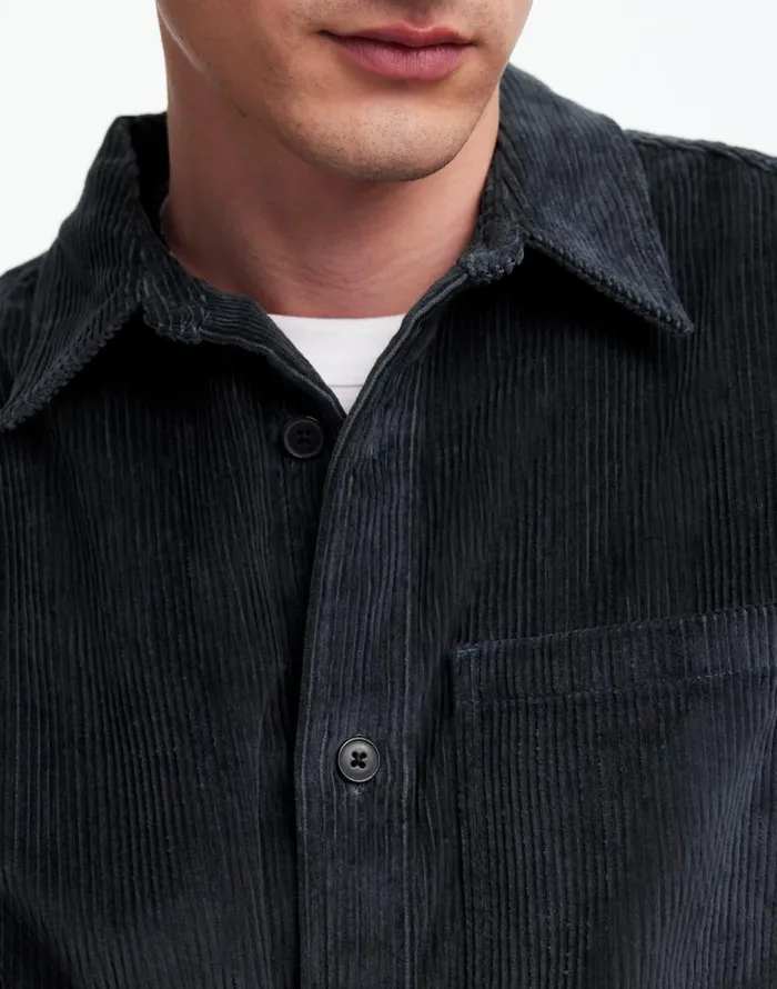 Shirts Men Madewell Corduroy ShirtJacket Midnight Forest