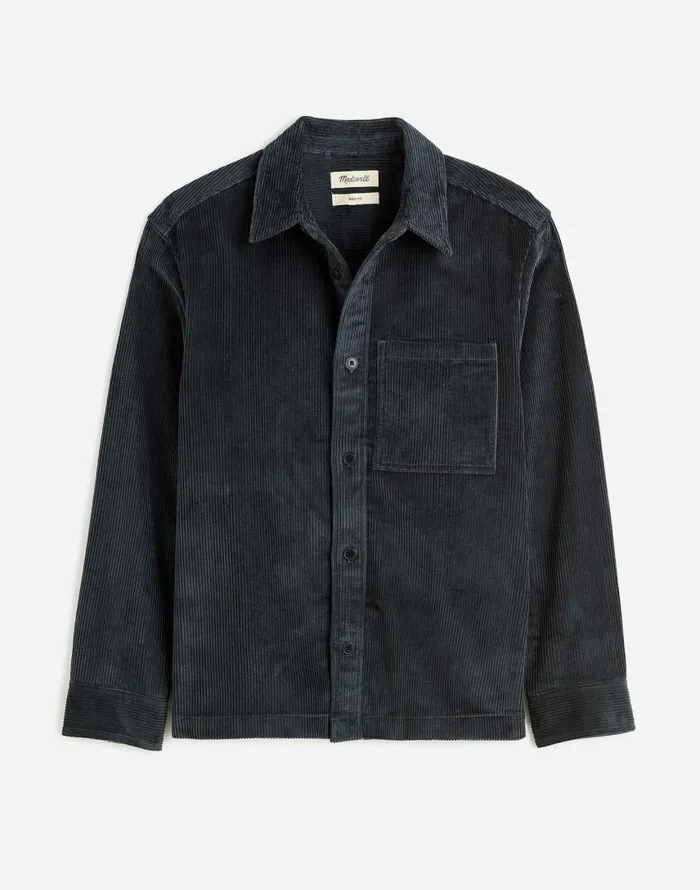 Shirts Men Madewell Corduroy ShirtJacket Midnight Forest