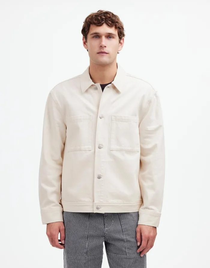 Shirts Men Madewell Denim ShirtJacket In Ecru Ecru Wash