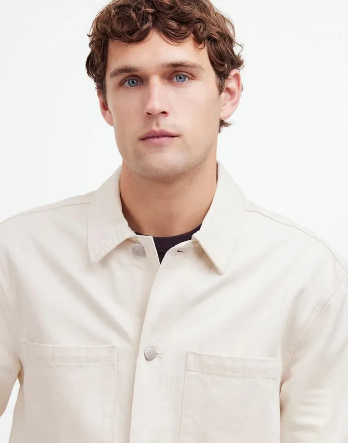 Shirts Men Madewell Denim ShirtJacket In Ecru Ecru Wash