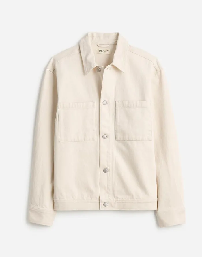Shirts Men Madewell Denim ShirtJacket In Ecru Ecru Wash