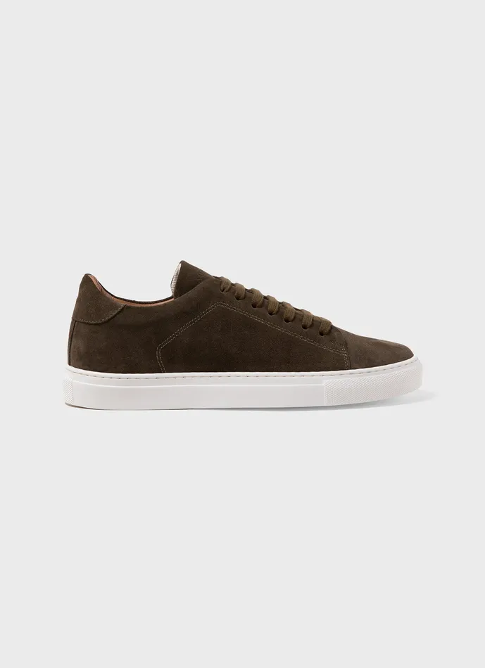 Shoes Suede Tennis Shoe Dark Moss ussunspel Men
