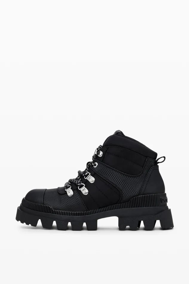 Shoes Women Desigual Track Boot Black