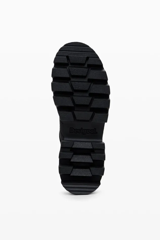 Shoes Women Desigual Track Boot Black