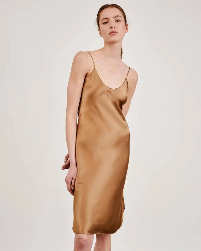 SHORT CAMI DRESS Ivory Women Nili Lotan Dresses and Skirts