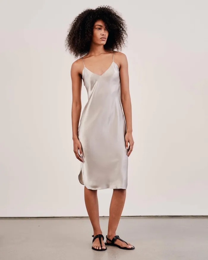 SHORT CAMI DRESS Ivory Women Nili Lotan Dresses and Skirts