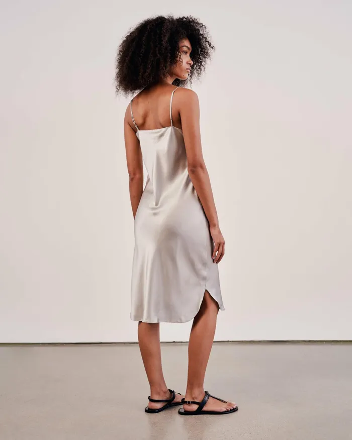 SHORT CAMI DRESS Ivory Women Nili Lotan Dresses and Skirts