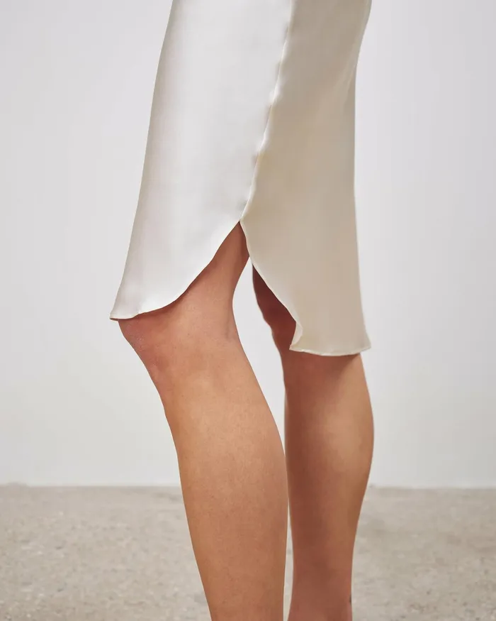 SHORT CAMI DRESS Ivory Women Nili Lotan Dresses and Skirts