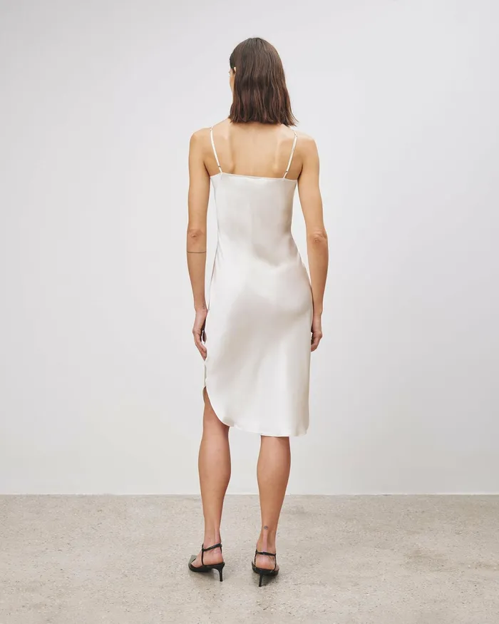 SHORT CAMI DRESS Ivory Women Nili Lotan Dresses and Skirts