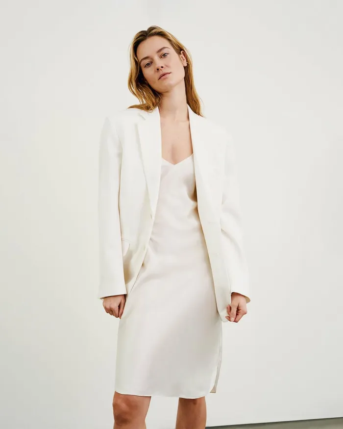 SHORT CAMI DRESS Ivory Women Nili Lotan Dresses and Skirts