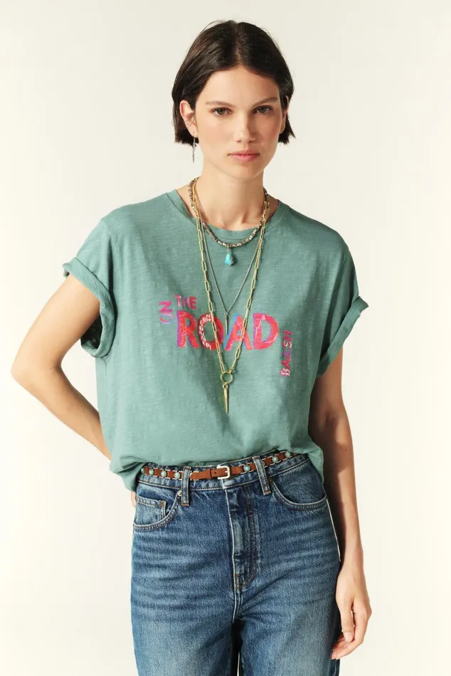ShortSleeve Tee Shirt Mita OffWhite Women Baandsh TShirts and Tank Tops