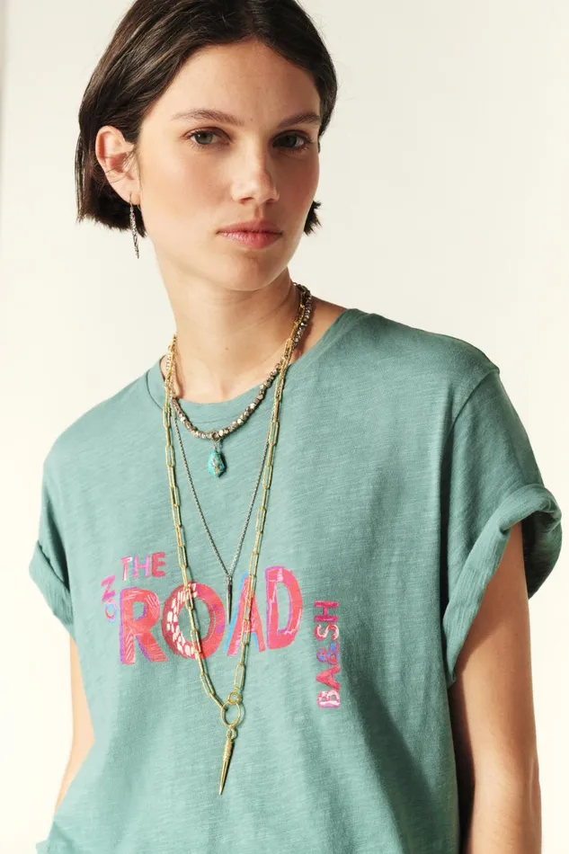 ShortSleeve Tee Shirt Mita OffWhite Women Baandsh TShirts and Tank Tops
