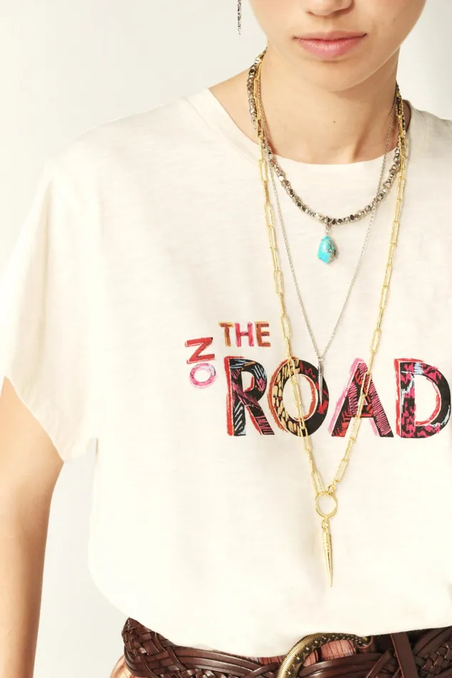 ShortSleeve Tee Shirt Mita OffWhite Women Baandsh TShirts and Tank Tops