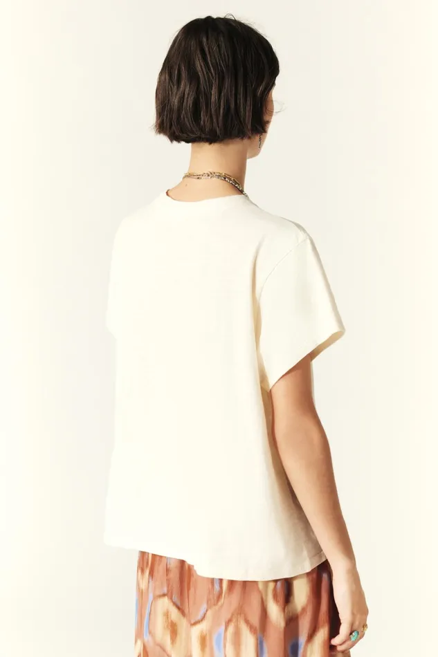 ShortSleeve Tee Shirt Mita OffWhite Women Baandsh TShirts and Tank Tops
