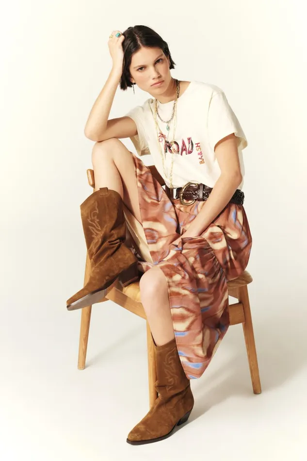 ShortSleeve Tee Shirt Mita OffWhite Women Baandsh TShirts and Tank Tops