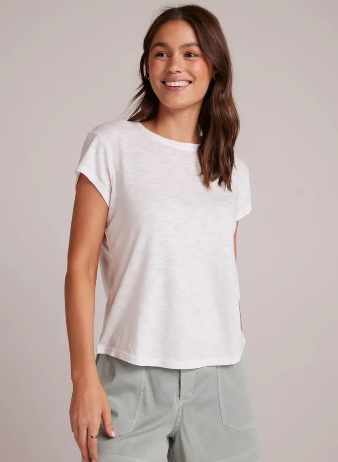 Short Sleeve Women Bella Dahl Baby Crew Tee 8211 White