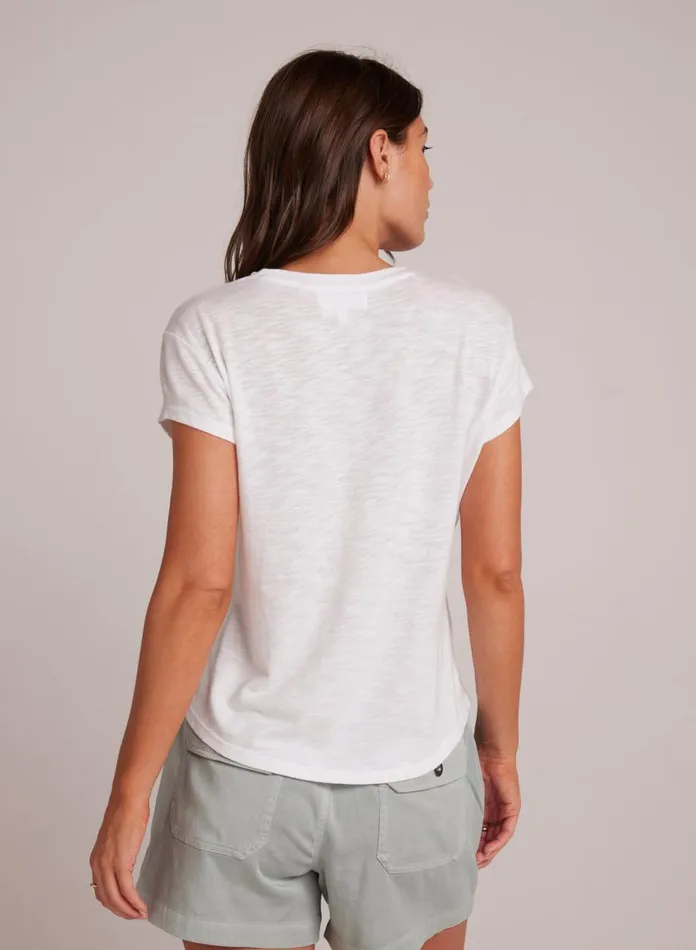Short Sleeve Women Bella Dahl Baby Crew Tee 8211 White Short Sleeve Women Bella Dahl Baby Crew Tee 8211 White