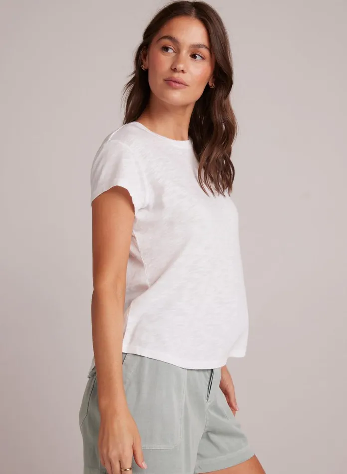 Short Sleeve Women Bella Dahl Baby Crew Tee 8211 White Short Sleeve Women Bella Dahl Baby Crew Tee 8211 White
