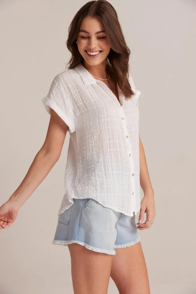 Short Sleeve Women Bella Dahl Cap Sleeve Button Down 8211 White Short Sleeve Women Bella Dahl Cap Sleeve Button Down 8211 White