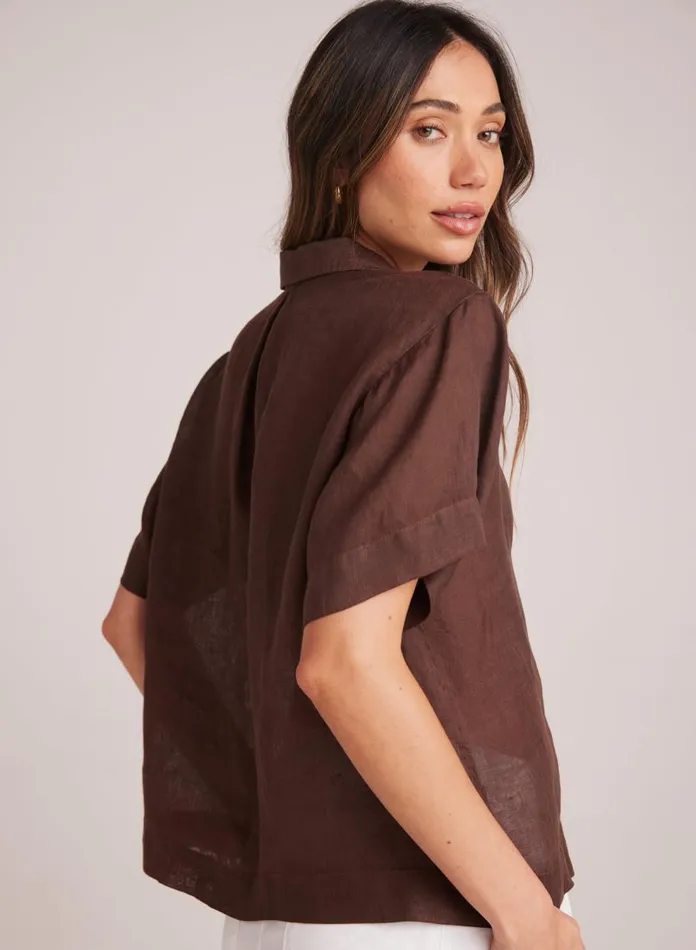 Short Sleeve Women Bella Dahl Short Sleeve Flowy Button Down 8211 Cocoa Cabana Short Sleeve Women Bella Dahl Short Sleeve Flowy Button Down 8211 Cocoa Cabana