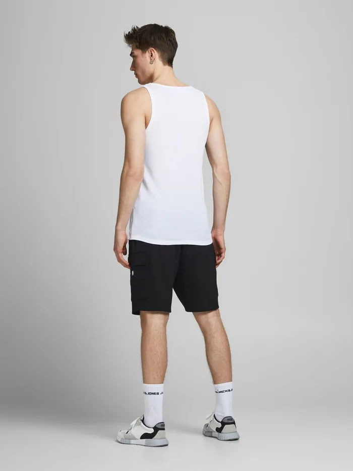 Shorts JACK and JONES Mens AIR CARGO SWEAT SHORTS Black Black On Sale