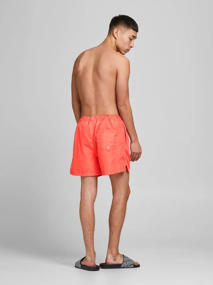 Shorts JACK and JONES Mens BALI AKMLOGO SWIM SHORTS Red Hot Coral Gift Ideas