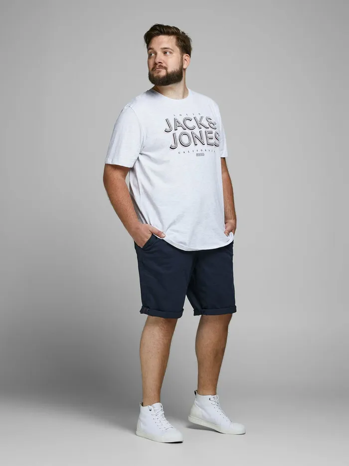 Shorts JACK and JONES Mens BOWIE PLUS SIZE SHORTS Blue Navy Blazer Popular
