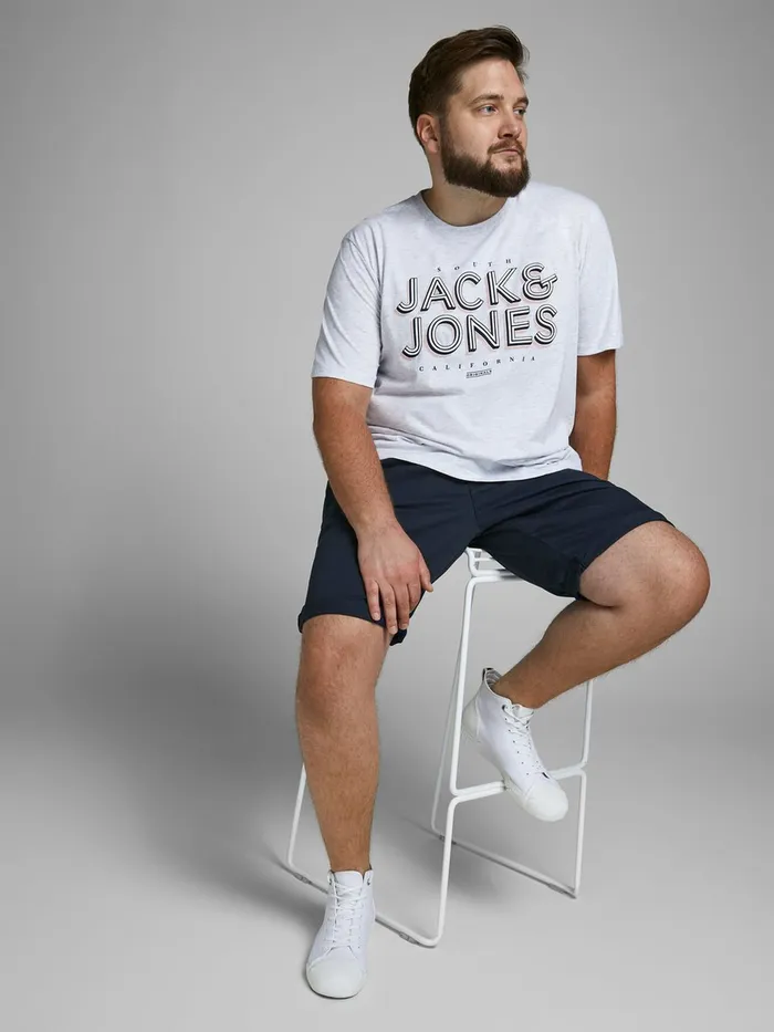 Shorts JACK and JONES Mens BOWIE PLUS SIZE SHORTS Blue Navy Blazer Popular