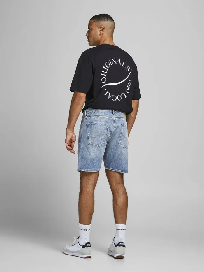 Shorts JACK and JONES Mens CHRIS ORIGINAL AM 764 DENIM SHORTS Blue Blue Denim Cheap On Sale