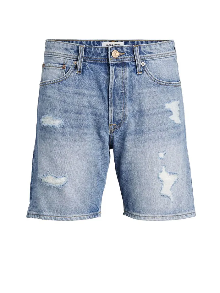 Shorts JACK and JONES Mens CHRIS ORIGINAL AM 764 DENIM SHORTS Blue Blue Denim Cheap On Sale