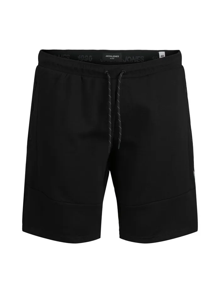 Shorts JACK and JONES Mens CLASSIC PLUS SIZE SWEAT SHORTS Black Black Cheap On Sale