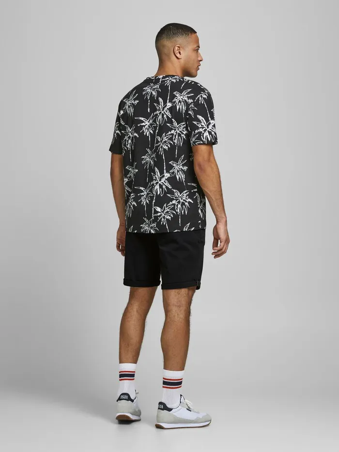 Shorts JACK and JONES Mens FRED JJ CHINO SHORTS Black Black On Sale