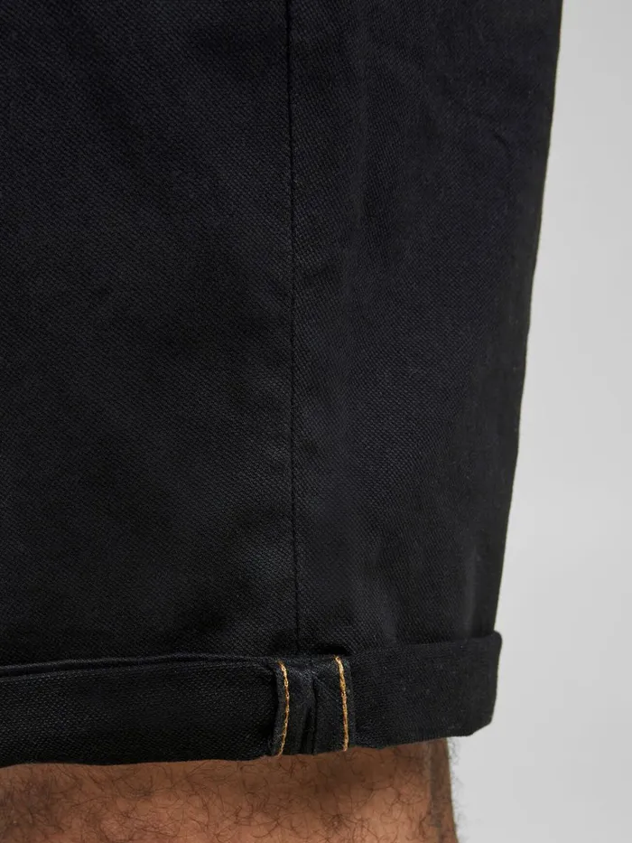 Shorts JACK and JONES Mens FRED JJ CHINO SHORTS Black Black On Sale