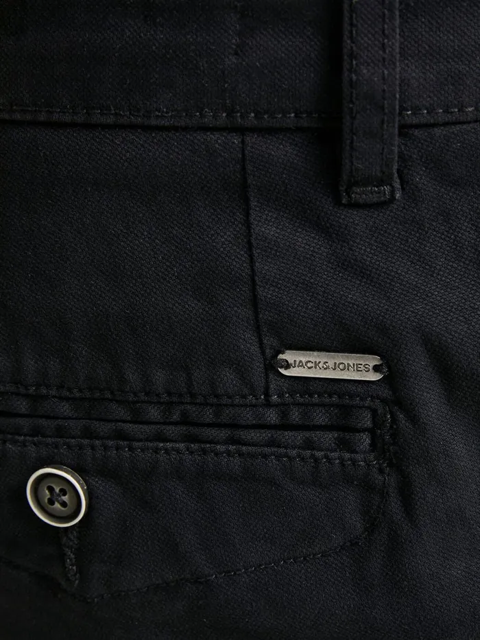 Shorts JACK and JONES Mens FRED JJ CHINO SHORTS Black Black On Sale