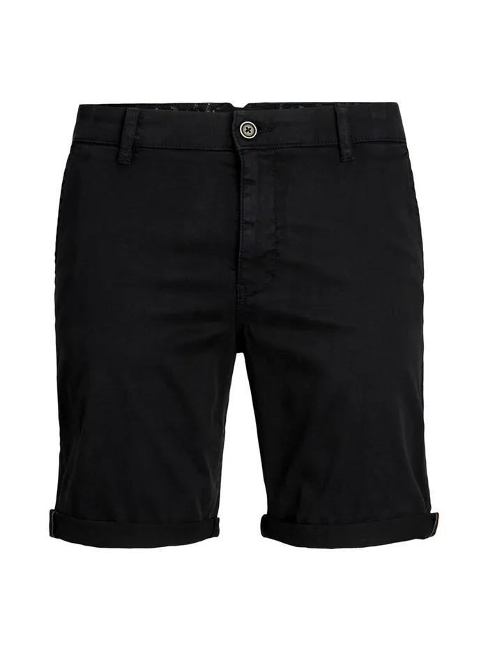 Shorts JACK and JONES Mens FRED JJ CHINO SHORTS Black Black On Sale