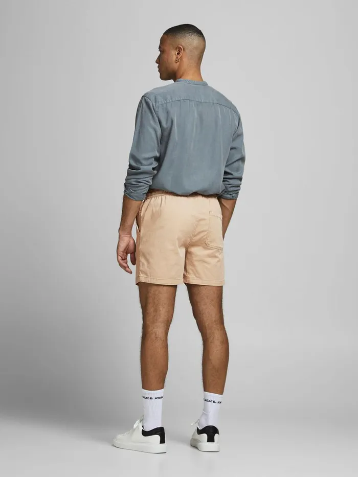 Shorts JACK and JONES Mens JOGGER SHORTS Beige White Pepper Casaul